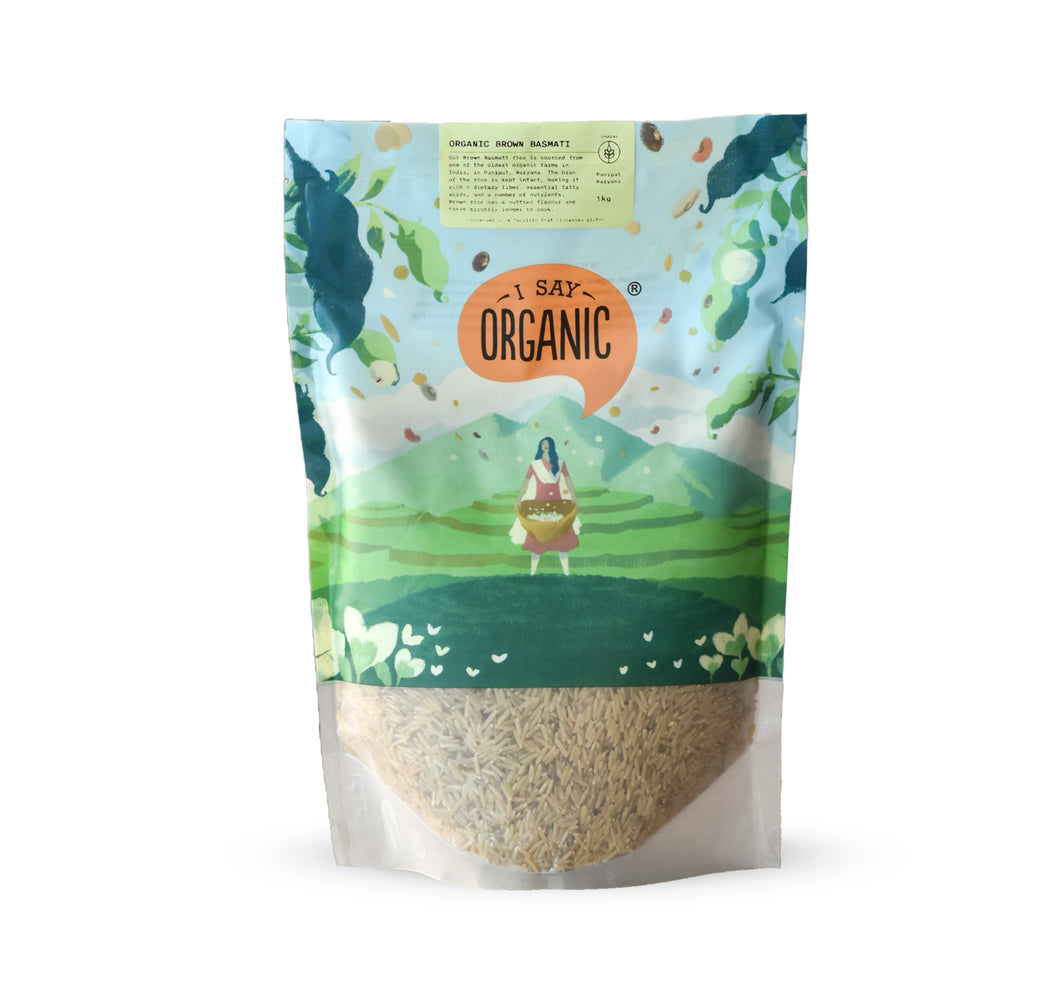 organic brown basmati rice chawal