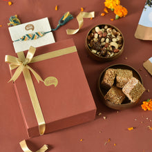 Load image into Gallery viewer, healthy treats rakhi gift hamper snacks
